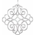 Filigree Scroll Pendant