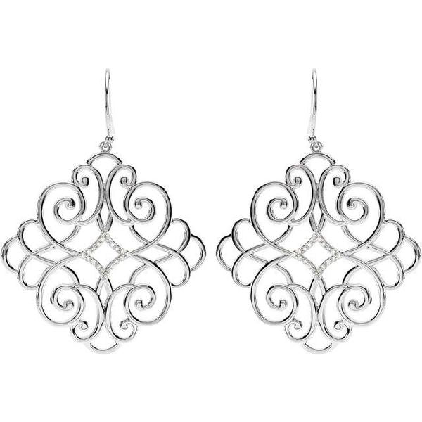 Filigree Scroll Earrings - Image 2
