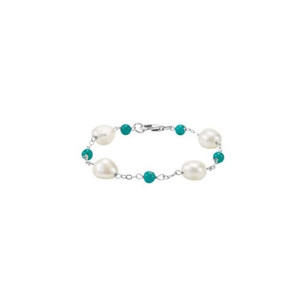 Accented Pearl Station Bracelet