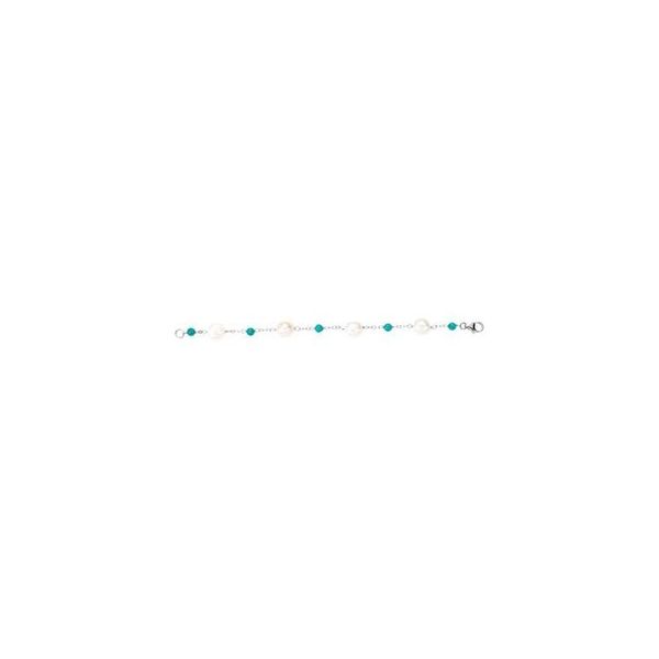 Accented Pearl Station Bracelet - Image 3