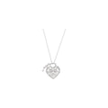 Accented Heart Lock Necklace