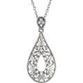Accented Filigree Necklace