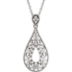 Accented Filigree Necklace