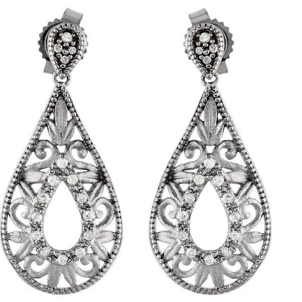 Accented Filigree Earrings - Image 2