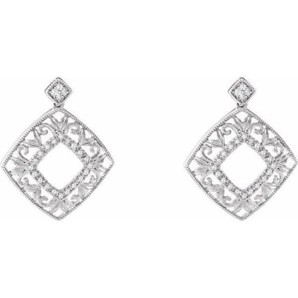 Accented Filigree Earrings - Image 2