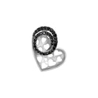 Black Spinel Heart Pendant