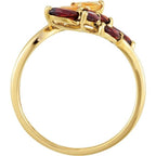 Leaf Design Bypass Ring - Image 2