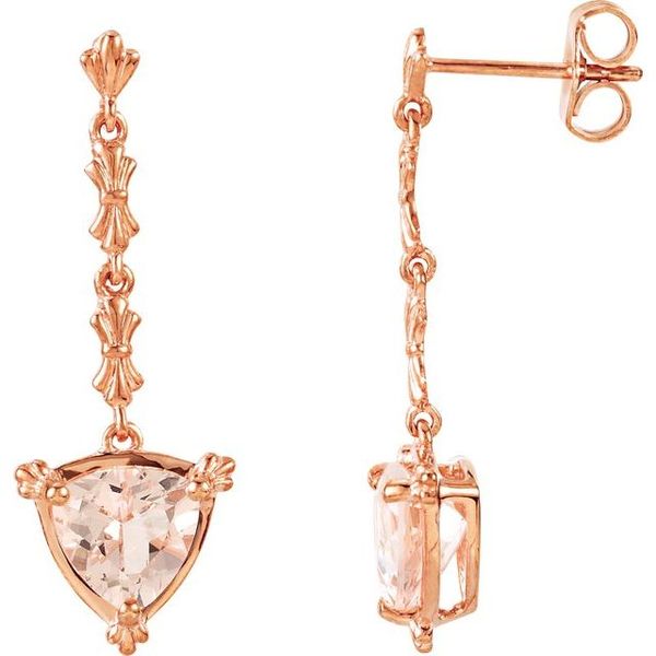 Vintage-Inspired Trillion Earrings
