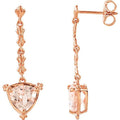 Vintage-Inspired Trillion Earrings