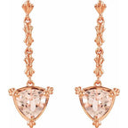 Vintage-Inspired Trillion Earrings - Image 2