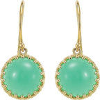Cabochon Crown Earrings - Image 2