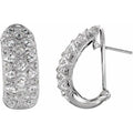 J-Hoop Omega Earrings