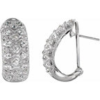 J-Hoop Omega Earrings