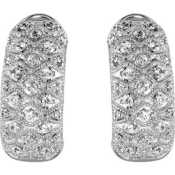 J-Hoop Omega Earrings - Image 2