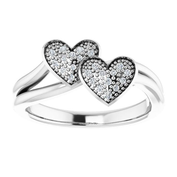 Youth Double Heart Ring - Image 3