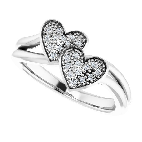 Youth Double Heart Ring - Image 5