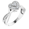 Accented Heart Ring