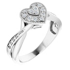 Accented Heart Ring