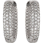 Inside-Outside Huggie Hoop Earrings - Image 2
