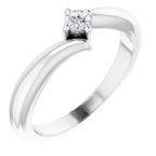 Solitaire Bypass Ring