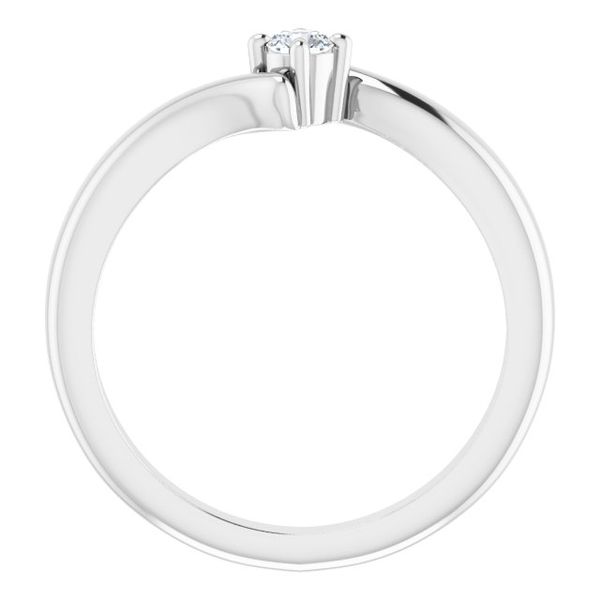 Solitaire Bypass Ring - Image 2