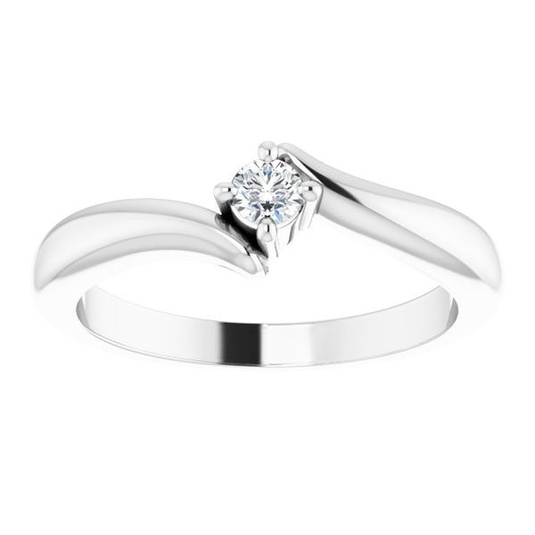 Solitaire Bypass Ring - Image 3
