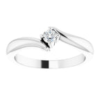 Solitaire Bypass Ring - Image 3