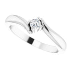 Solitaire Bypass Ring - Image 5