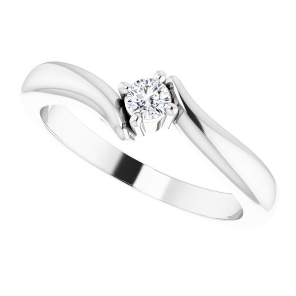 Solitaire Bypass Ring - Image 5