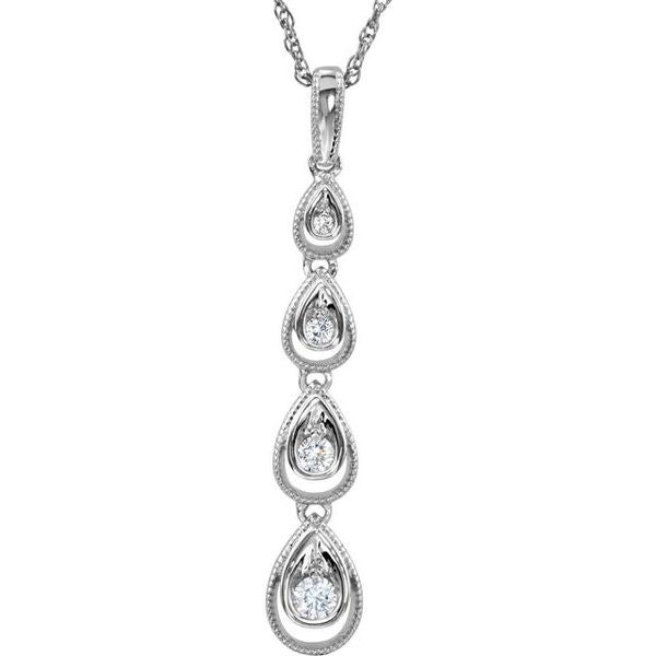 Graduated Teardrop Necklace