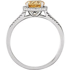 Halo-Style Birthstone Ring - Image 2