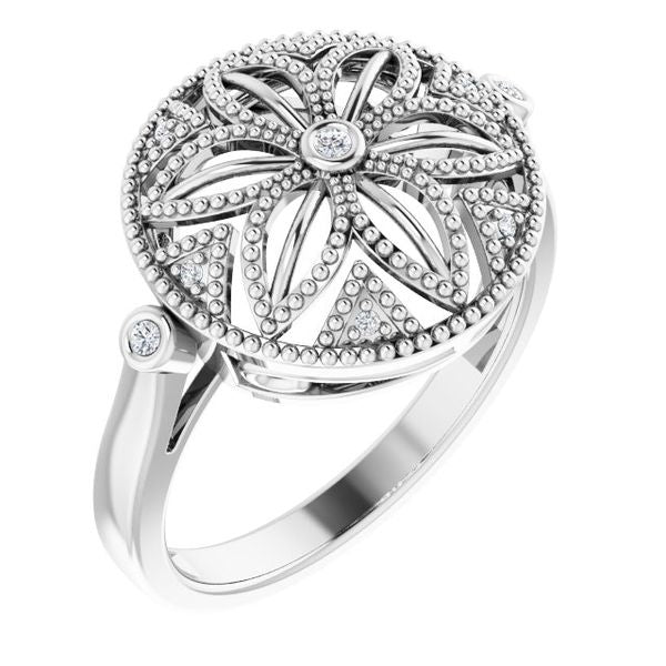 Granulated Filigree Ring