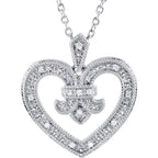 Fleur-de-lis Heart Necklace