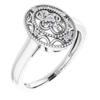 Granulated Filigree Ring