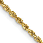 Leslie's 14K 1.5mm Diamond-Cut Rope Chain