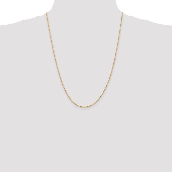 Leslie's 14K 1.5mm Diamond-Cut Rope Chain - Image 4
