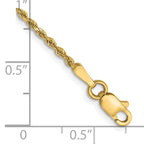Leslie's 14K 1.5mm Diamond-Cut Rope Chain Anklet - Image 2