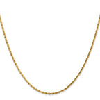 Leslie's 14K 1.75mm Diamond-Cut Rope Chain - Image 2