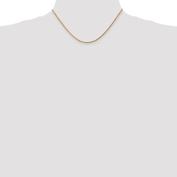 Leslie's 14K 1.75mm Diamond-Cut Rope Chain - Image 4