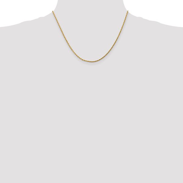 Leslie's 14K 1.75mm Diamond-Cut Rope Chain - Image 4