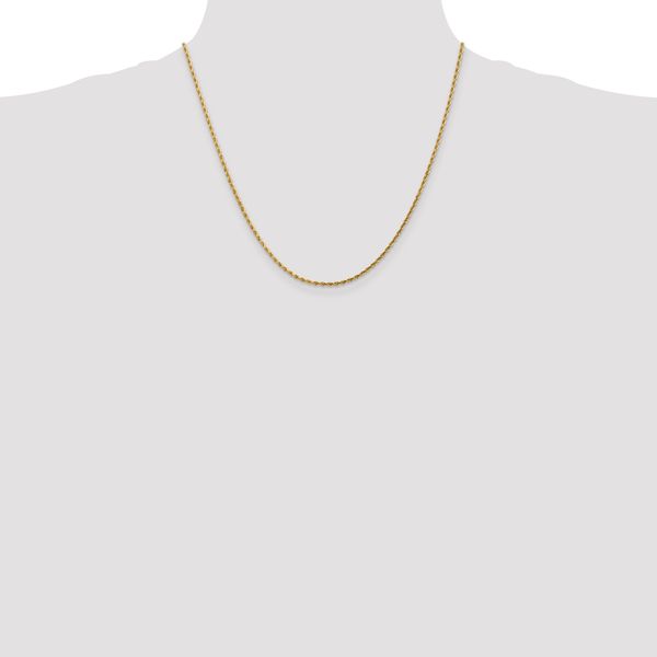 Leslie's 14K 1.75mm Diamond-Cut Rope Chain - Image 4
