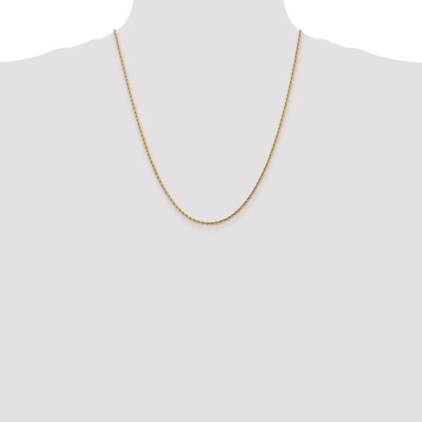 Leslie's 14K 1.75mm Diamond-Cut Rope Chain - Image 4