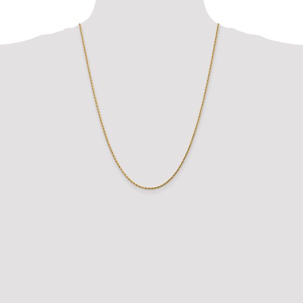 Leslie's 14K 1.75mm Diamond-Cut Rope Chain - Image 4