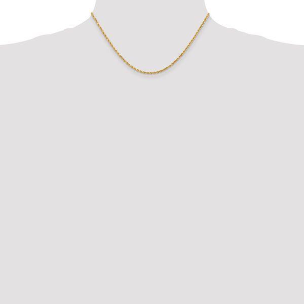 Leslie's 14K 2mm Diamond-Cut Rope Chain - Image 4