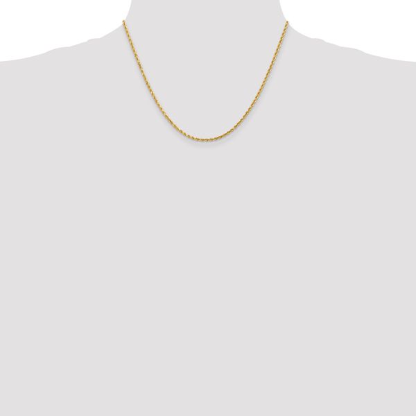 Leslie's 14K 2mm Diamond-Cut Rope Chain - Image 4