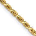 Leslie's 14K 2mm Diamond-Cut Rope Chain
