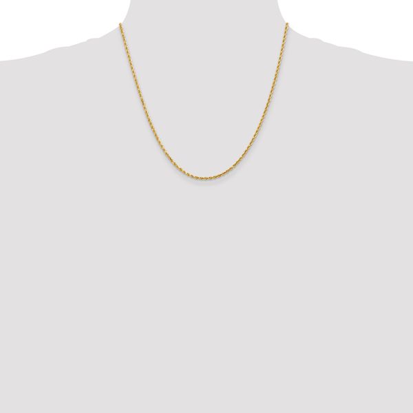 Leslie's 14K 2mm Diamond-Cut Rope Chain - Image 4