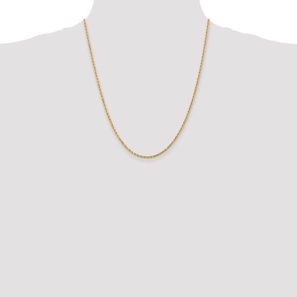 Leslie's 14K 2mm Diamond-Cut Rope Chain - Image 4