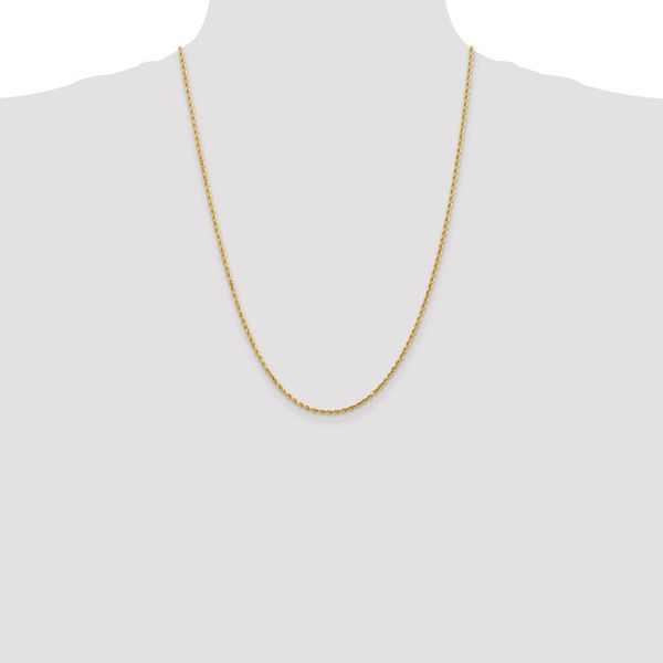 Leslie's 14K 2mm Diamond-Cut Rope Chain - Image 4