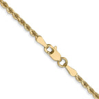 Leslie's 14K 2mm Diamond-Cut Rope Chain - Image 3